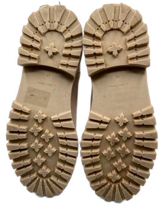 & Other Stories Shoe Size 36 Blush Pink Leather Round Toe Lug sole Calf Boots Blush Pink / 36