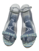 Alexandre Birman Shoe Size 36.5 Light blue Fabric Tweed Ankle Buckle Sandals Light Blue / 36.5