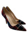Manolo Blahnik Shoe Size 36.5 Red, Green, Blue Wool Plaid Pointed Toe Pumps Red, Green, Blue / 36.5