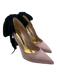 Alexandre Vauthier Shoe Size 36.5 Blush Pink & Black Satin & Velvet Bow Pumps Blush Pink & Black / 36.5