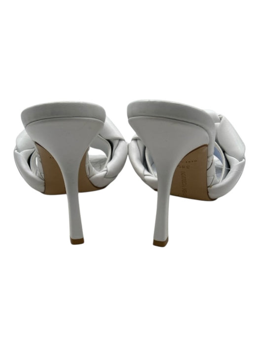 Bottega Veneta Shoe Size 36.5 White Leather Intrecciato Weave Open Toe Sandals White / 36.5