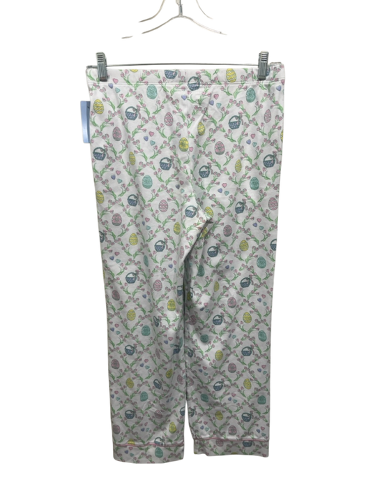 Roller Rabbit Size XS White, Pink, Green Pima Cotton Button Down Pant Set White, Pink, Green / XS