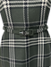 Emilia Wickstead Size 2 Green, White, Black Wool Blend Plaid Belt Dress Green, White, Black / 2