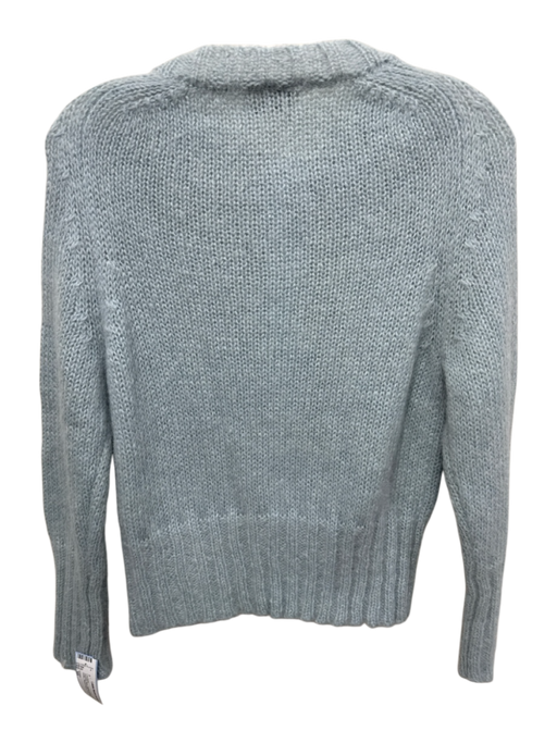 Erdem Size XS Seafoam Blue Mohair Blend Faux Pearl Button Round Neck Cardigan Seafoam Blue / XS