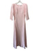 Olivia Rubin Size 0 Pink & Black Silk 3/4 Sleeve Bow back Maxi Gown Pink & Black / 0