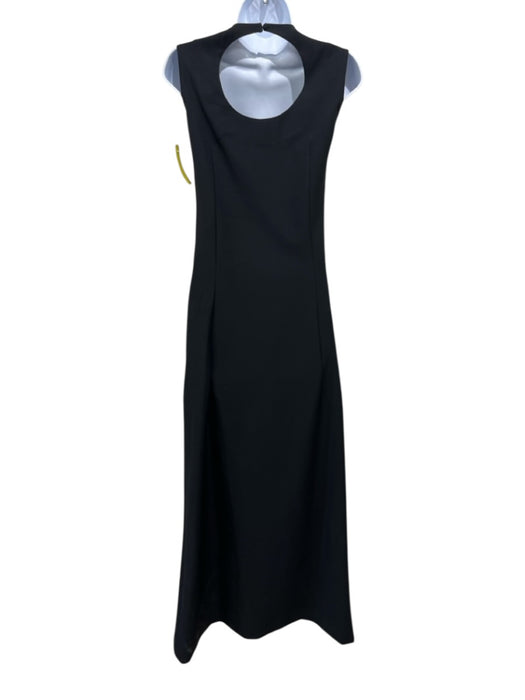 Mestiza New York Size XS Black & champagne Acetate Blend Beaded Bows Gown Black & champagne / XS