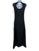 Mestiza New York Size XS Black & champagne Acetate Blend Beaded Bows Gown Black & champagne / XS