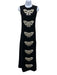 Mestiza New York Size XS Black & champagne Acetate Blend Beaded Bows Gown Black & champagne / XS