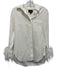 J Crew Collection Size 2 White Cotton Feathers Front Pocket Button Top White / 2