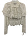Sea New York Size XS White Polyamide Sheer Lace Long Sleeve Wide Collar Top White / XS