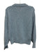 Le Lion Size S Blue Print Polyamide & Alpaca Metallic Shimmer Round Neck Sweater Blue Print / S