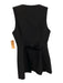Aligne Size 2 Black Polyester Button Down Tunic Length Vest Top Top Black / 2