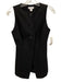 Aligne Size 2 Black Polyester Button Down Tunic Length Vest Top Top Black / 2