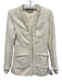 Tuckernuck Size XXS Cream Polyester Braided Detail Tweed Pockets Jacket Cream / XXS
