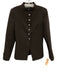 MNG by Mango Size XS Dark Brown Polyester Blend Silver Buttons Blazer Jacket Dark Brown / XS