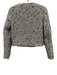 Zara Size XS Silver & Gray Polyester Tweed Sequin Design Open Front Jacket Silver & Gray / XS