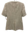 Veronica Beard Size 2 Cream Beige Cotton Tweed Button Down Short Sleeve Jacket Cream Beige / 2