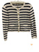 J Crew Size XS Cream & Navy Blue Cotton Horizontal Stripes Pockets Cardigan Cream & Navy Blue / XS