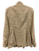 Zara Size XS Light Beige Acetate Button Down Pockets Long Sleeve Jacket Light Beige / XS