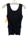 Tach Size XS Black Linen Blend Button Down Florets Sleeveless Tie Back Top Black / XS