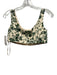Antonio Melani Size 0 Cream & Green Cotton Floral Pleated High Rise Skirt Set Cream & Green / 0