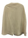 Marta Scarampi Cream Virgin Wool 3 Button Drop Shoulder Covered Buttons Cape Cream / P