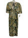 Antonio Melani Size 2 / XS Gold, Green, Beige Polyester & Metallic Cape Gown Gold, Green, Beige / 2 / XS