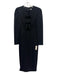 Antonio Melani Size 0 Black Polyester Tinsel Tassel Long Sleeve Maxi Dress Black / 0