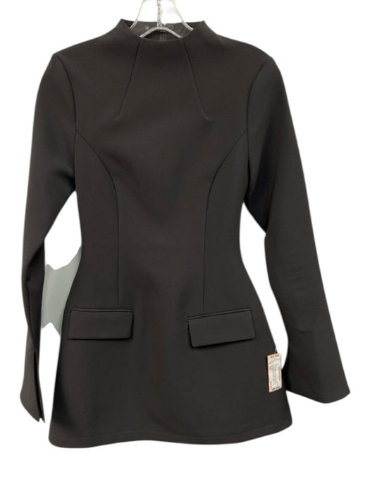 Odd Muse Size XXS Charcoal Gray Polyester Long Bell Sleeve Mini Dress Charcoal Gray / XXS