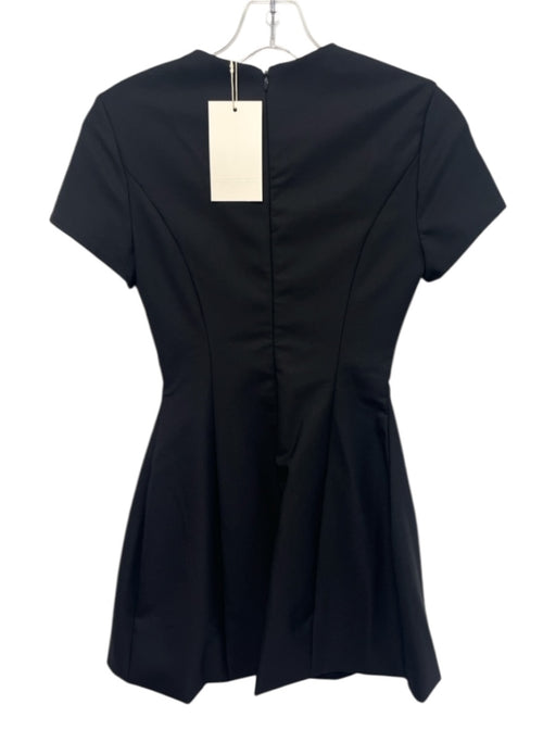 Heiress Beverly Hills Size XXS Black Nylon & Spandex Short Sleeve Mini Dress Black / XXS