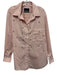 Le Superbe Size XS Blush Pink & White Cotton Pinstripe Jeweled Short Set Blush Pink & White / XS