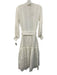 Waimari Size XS White Cotton Lace Maxi Button Front Long Sleeve Dress White / XS