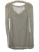 MNG by Mango Size 4 White Cotton Open Knit Long Sleeve Mini Dress Dress White / 4