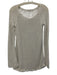 MNG by Mango Size 4 White Cotton Open Knit Long Sleeve Mini Dress Dress White / 4