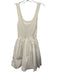 The Upside Size XXS White Cotton Fabric Block Tank Dress Flare Hem Mini Dress White / XXS