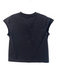 Agolde Size Small Black Cotton Cap Sleeve Round Neck Seam Detail T Shirt Top Black / Small