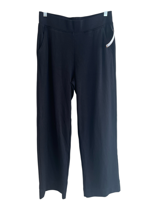 AYR Size Medium Black Pima Cotton Stretch Waist Side Pockets Straight Leg Pants Black / Medium
