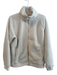 Athleta Size Medium Off White Polyester Blend Front Zip Zip Pocket Jacket Off White / Medium