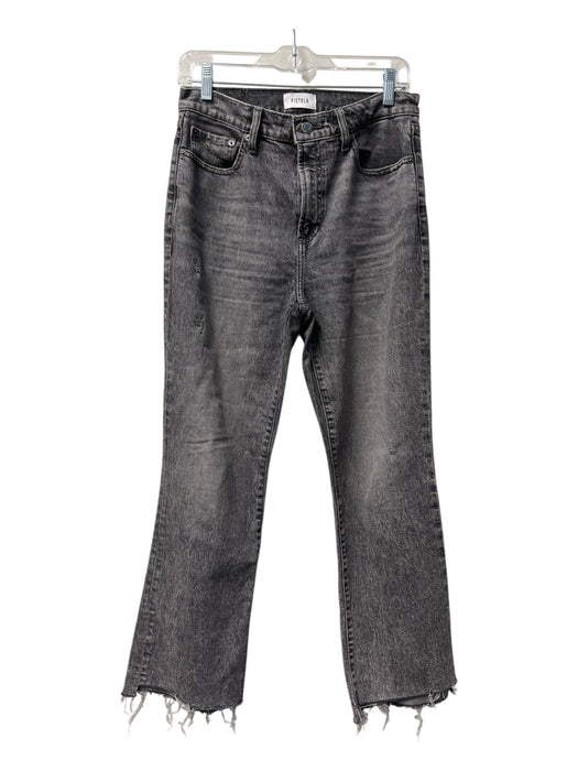 Pistola Size 27 Grey Cotton Blend High Rise zip fly 5 Pocket Straight Jeans Grey / 27