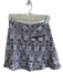 Golftini Size S Black & White Polyester High Rise Abstract Print pocket Skirt Black & White / S