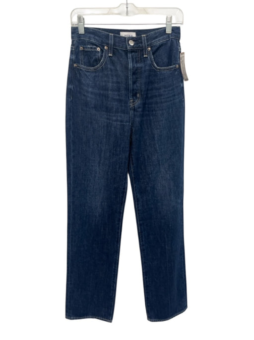 Pistola Size 25 Dark Wash Cotton Denim High Rise Whiskering Pockets Jeans Dark Wash / 25