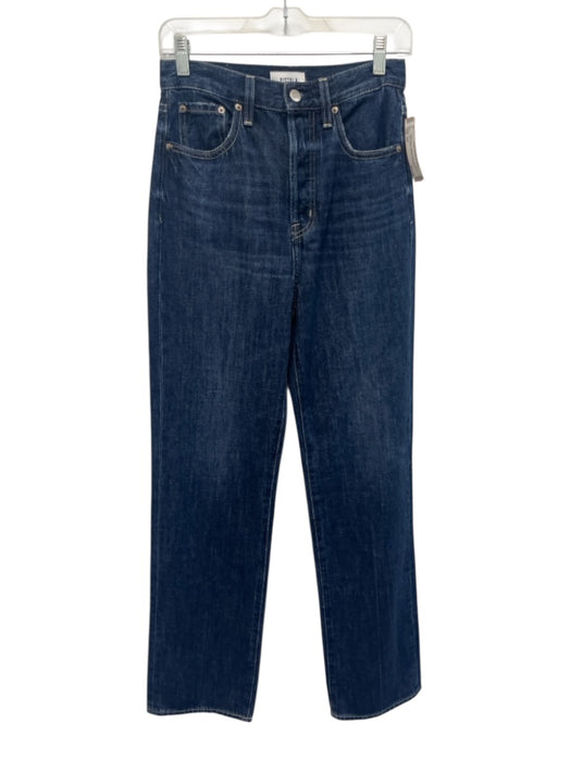 Pistola Size 25 Dark Wash Cotton Denim High Rise Whiskering Pockets Jeans Dark Wash / 25