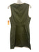 Veronica Beard Size 4 Olive Green Lyocell blend Sleeveless Button Front Dress Olive Green / 4