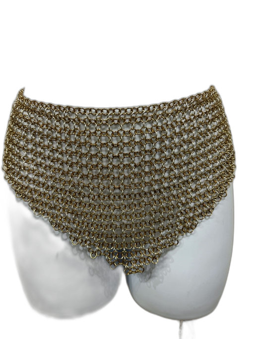 Zara Gold Chain Lobster Clasp Triangle Belts Gold / 30