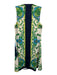 Julie Brown Size S Blue, Green, Multi Polyester V Neck All Over Print Midi Dress Blue, Green, Multi / S