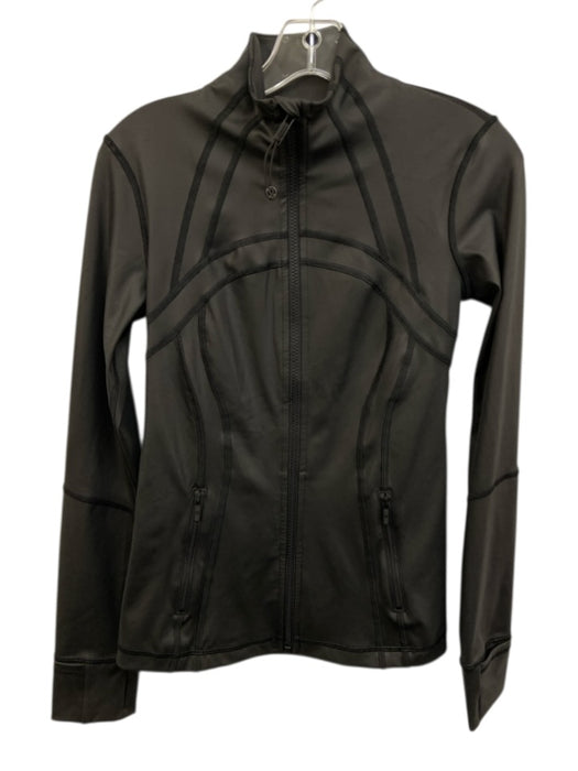 Lululemon Size Est S Black Long Sleeve Zip Up Athletic Jacket Black / Est S