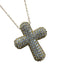 Crystal Avenue Gold & Multi 18K Plated cross Rhinestone Necklace Gold & Multi