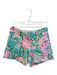 Lilly Pulitzer Size 00 Green & Pink Rayon Blend Front Zip Floral Shorts Green & Pink / 00