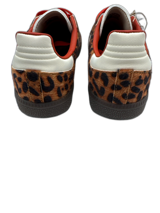 Adidas Shoe Size 6 Black, Brown, Orange Pony Hair Leather Detail Sneakers Black, Brown, Orange / 6