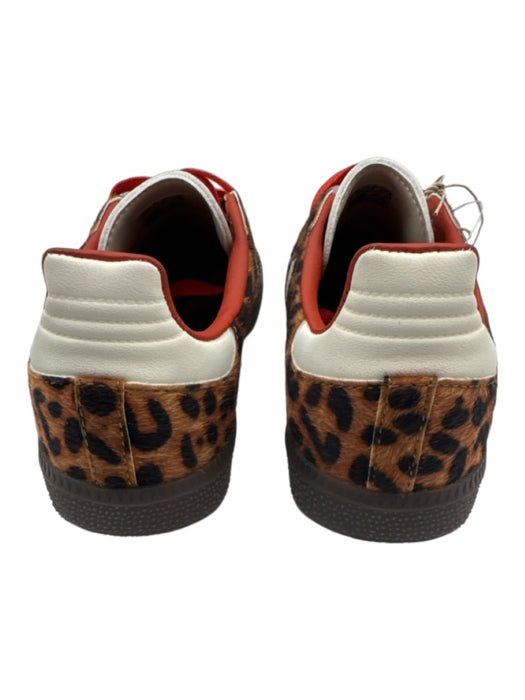 Adidas Shoe Size 6 Black, Brown, Orange Pony Hair Leather Detail Sneakers Black, Brown, Orange / 6